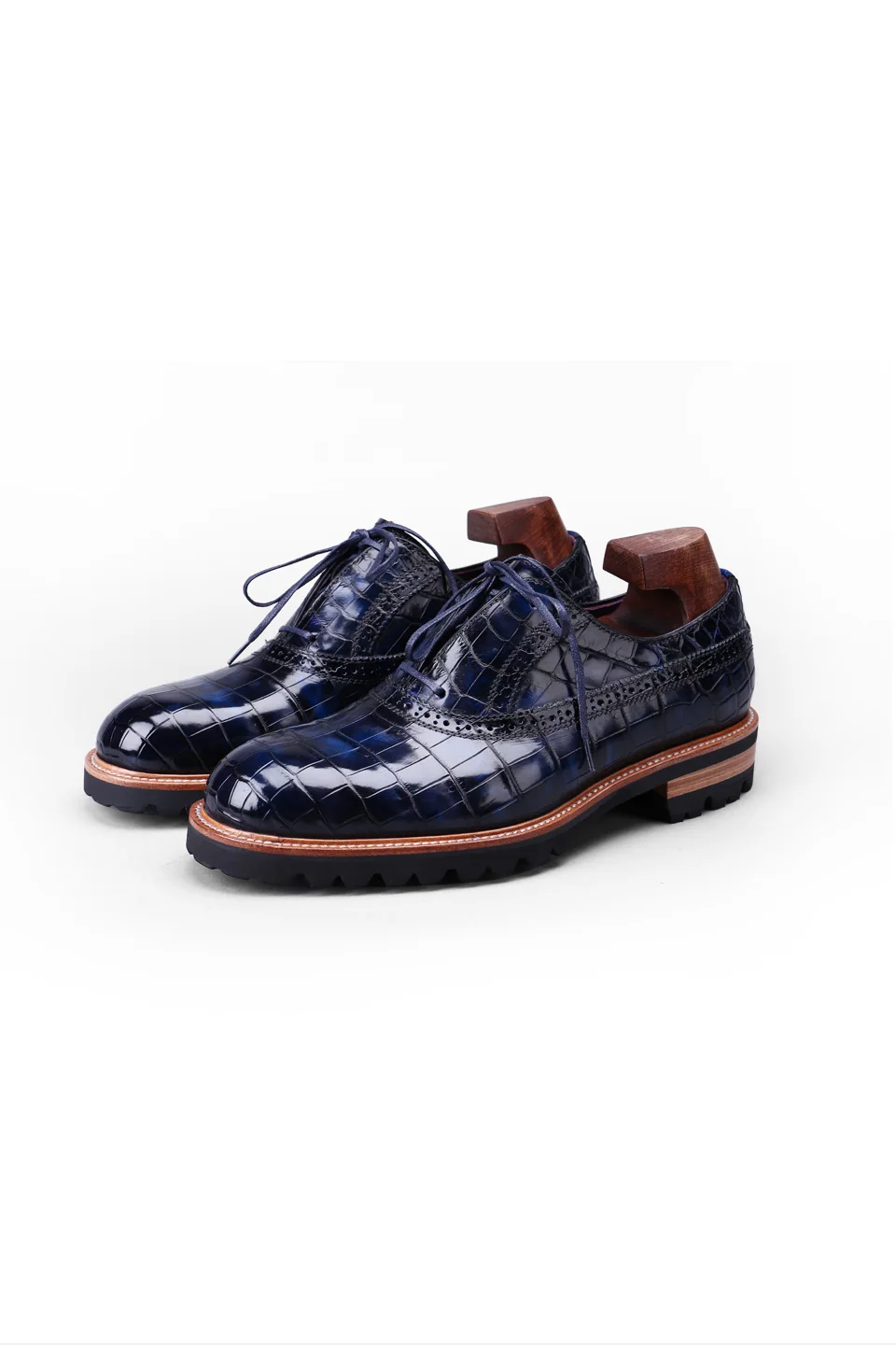 DIMY men's shoes Oxford new crocodile British business shoes breathable comfortable leather business shoes