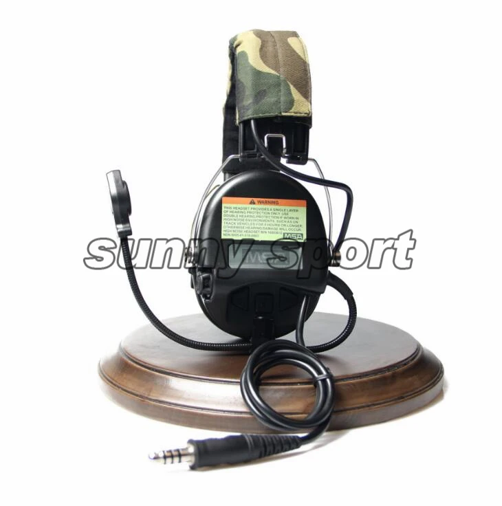 4 generation chip, new American MSA, Sordin pickup noise reduction tactical headset / headset, bilateral intercom headset