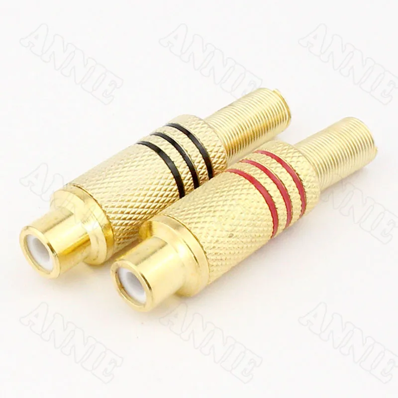 100 шт./лот AV Проводная розетка RCA разъем для сварки аудио и видео удлинитель|jack