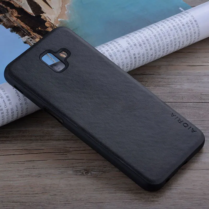 Чехол для Samsung Galaxy J4 J6 Plus prime роскошный винтажный кожаный чехол 2018 plus coque funda |