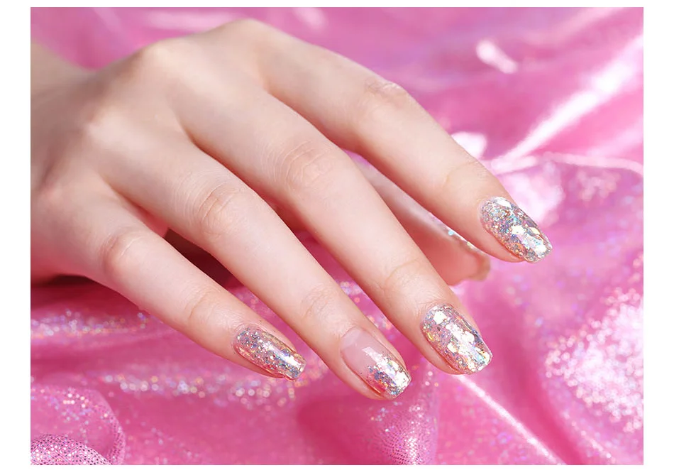 BORN PRETTY 1 г/кор. Блестки для ногтей смешанные цвета неровные хлопья сверкающие пайетки 3D дизайн украшения для ногтей