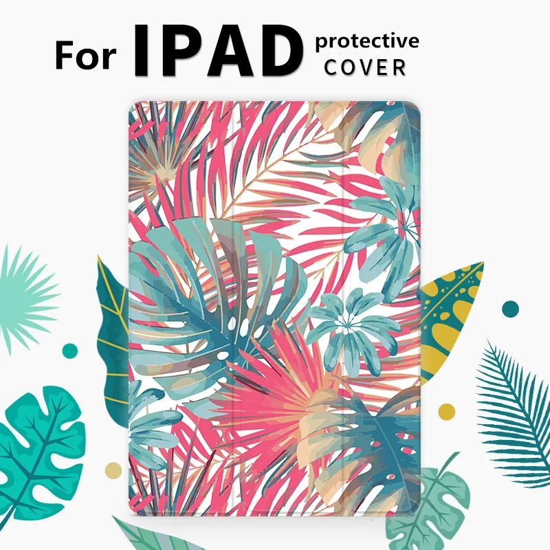 Летний чехол книжка для iPad Pro 9 7 11 air 10 5 2 12 2020 Mini2 3 4 2019 планшета нового 5th 6th 7th