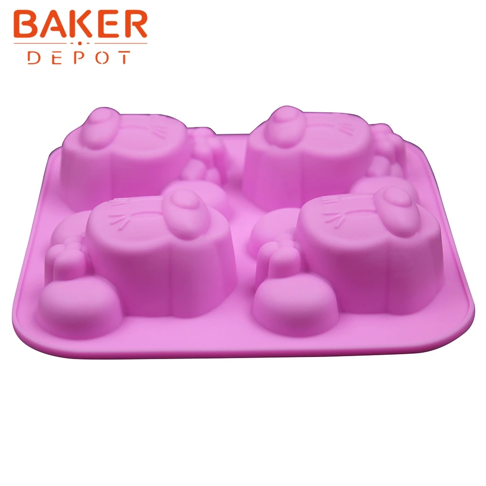 Силиконовая форма для выпечки торта с 4 отверстиями|cake mold|pudding moldsilicone cake mold |