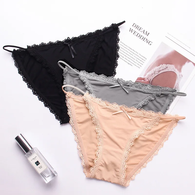 Женские трусики из вискозы бесшовное кружевное нижнее белье женское