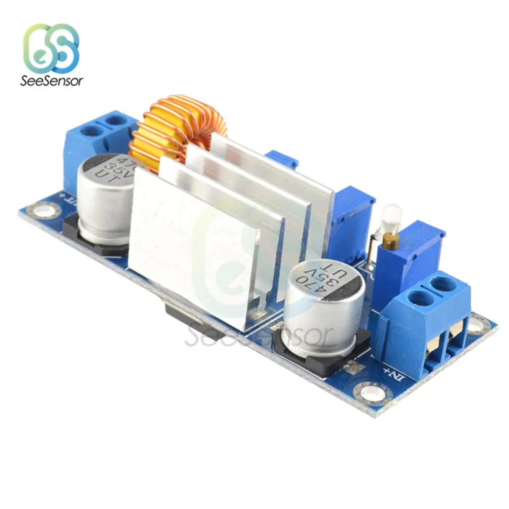 

5A Constant Current Constant Voltage Step-down Board Step Down Buck Charging Board Adjustable CC/CV Lithium Charge Board