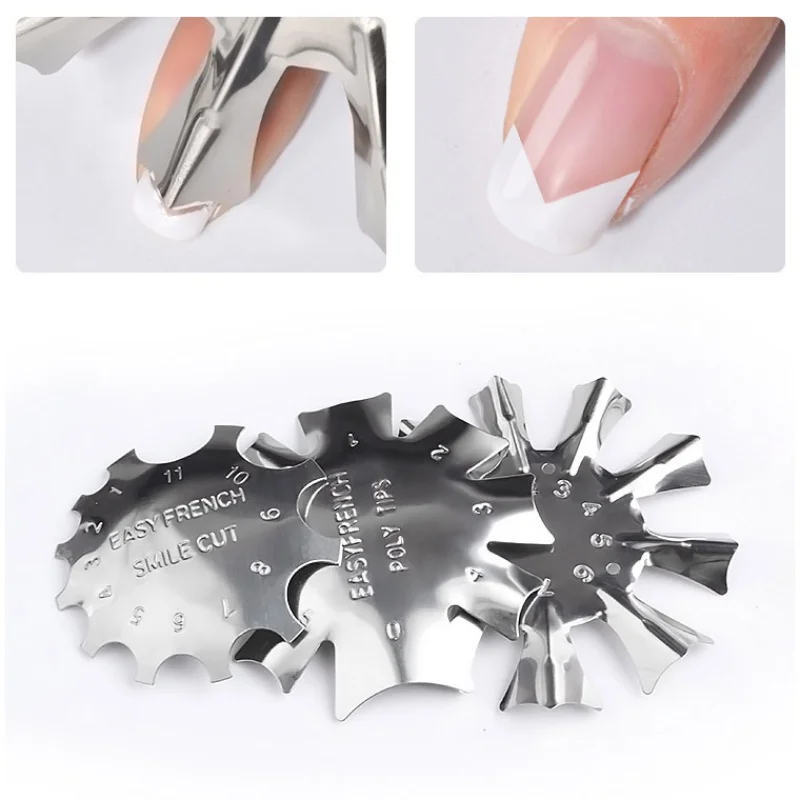 French Style Nail Steel Plate Model Art Crystal Stainless Template | Красота и здоровье