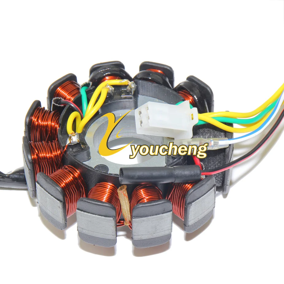 11 катушка Магнето генератор статор GY6 125cc китайский скутер мопед ATV Go Kart Quads 152QMI 157QMJ
