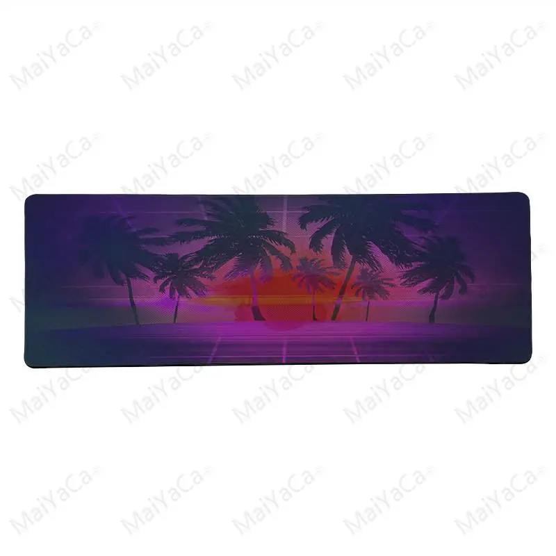 MaiYaCa Vaporwave силиконовый коврик для мыши игровой размер для 30x80 см и 30x90 см игровые коврики для мыши