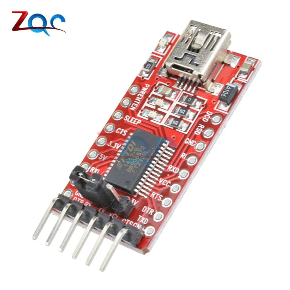 Последовательный модуль адаптера FT232RL FT232 FTDI Mini USB в TTL порт для Arduino 3 В 5 |