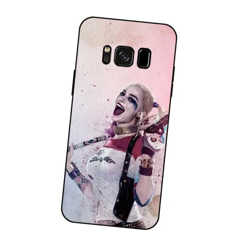 P081 Харли Квинн крутой черный силиконовый чехол для samsung Galaxy S5 S6 S7 S8 S9 S10 5G S10E S11 S11E Lite