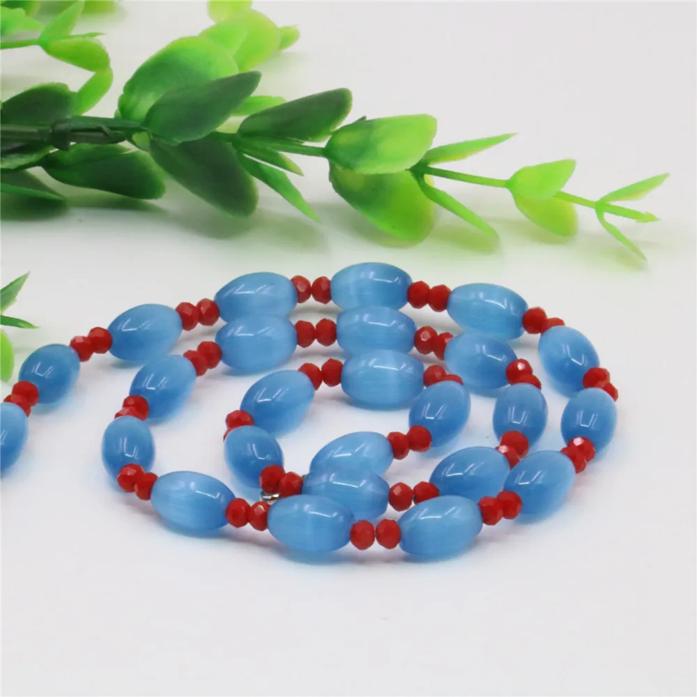 Ожерелье женское из натурального опала, 8 х12 мм, 18 дюймов, Y117