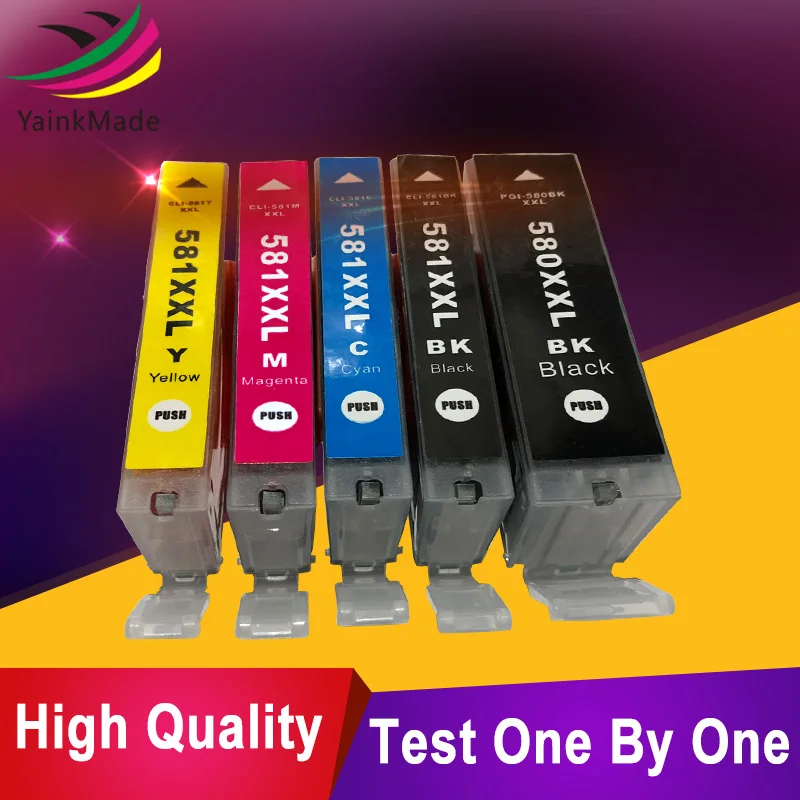 Compatible pgi 580XXL cli 581 ink cartridge replacement for Canon PGI-580 CLI-581 XXL PIXMA TS8150 TS8151 TS8152 TS9150 TS9155 | Компьютеры