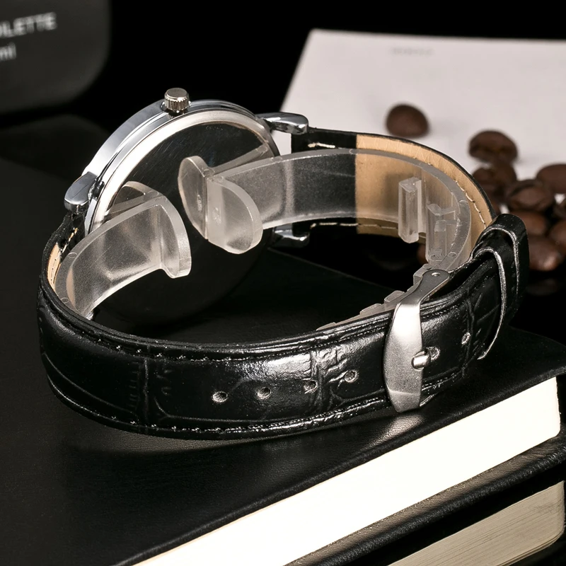 Часы мужские деловые роскошные из искусственной кожи | Наручные часы