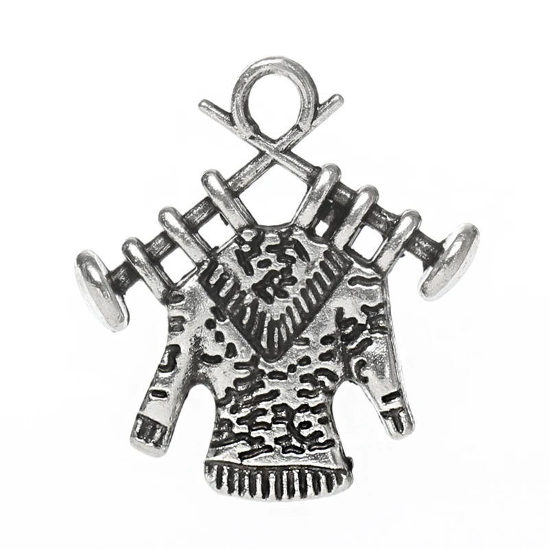 DoreenBeads из металлического сплава подвеска одежда серебряного цвета 19 мм (6/8 дюйма) x