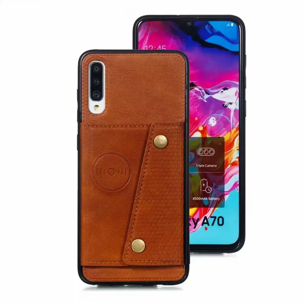 Чехол для Samsung Galaxy A70 A50 A40 A30 A20 M30 M20 J4 J6 S8 S9 S10 Plus S10e PU кожаный чехол телефона с