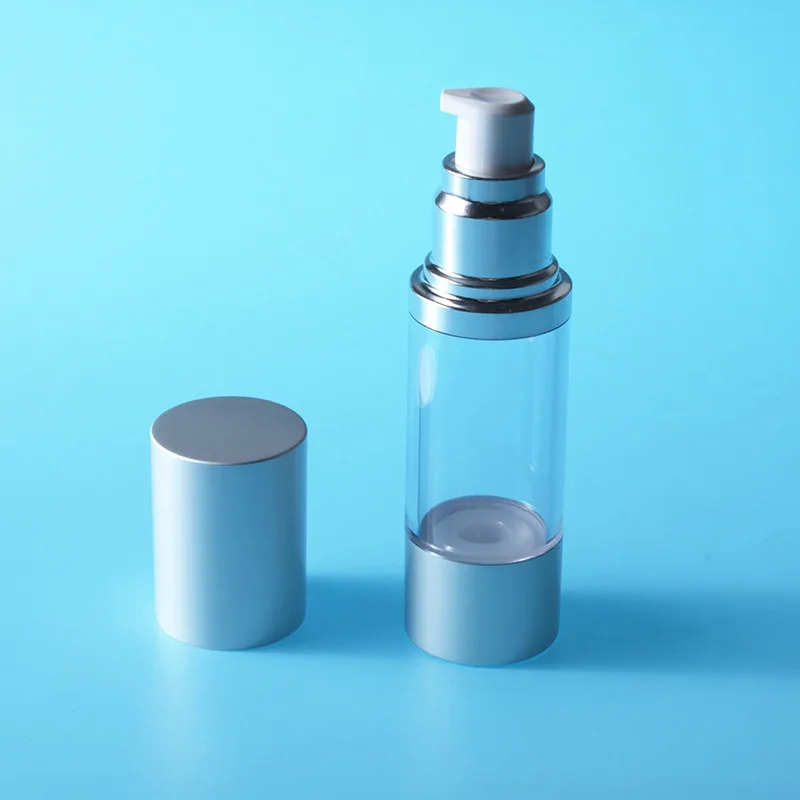 30 мл 50 пустые флаконы для духов косметические вакуумные колбы Серебряный насос