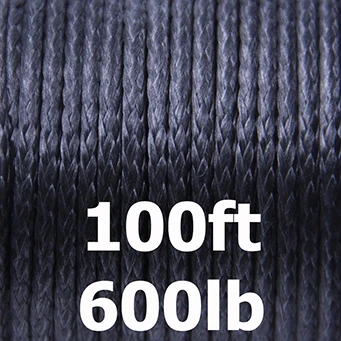 200lb-1000lb СВМПЭ плетеная леска для рыбалки, супер сильные снасти для соленой воды, аксессуары, большой змей, леска, веревка для улицы, веревка, шнур - Цвет: 100ft 600lb Black