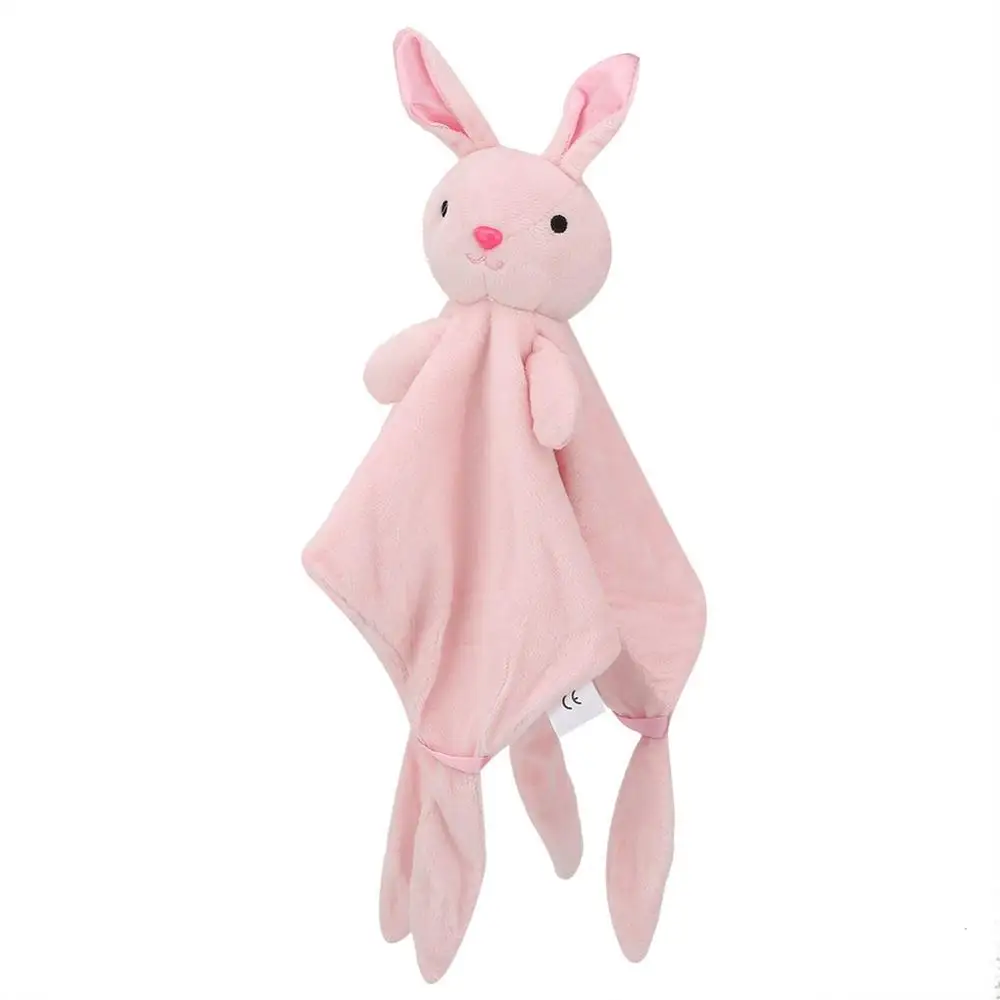 Rabbit Детское успокаивающее полотенце для новорожденных, мягкое одеяло для младенцев, полотенце для сна, плюшевая игрушка в виде мультяшного животного - Цвет: Rabbit