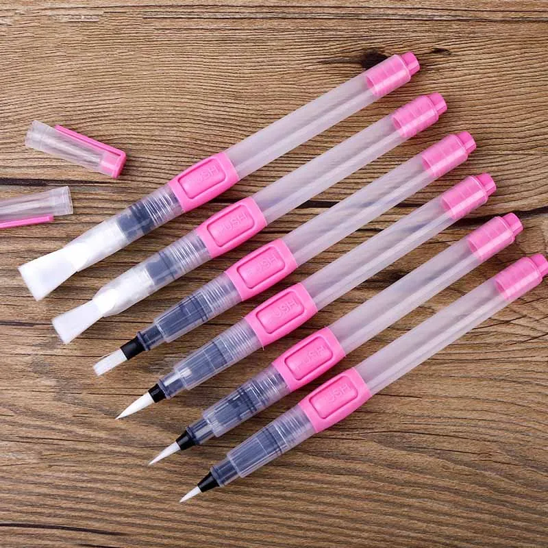 6 шт. набор кистей для рисования водой большая емкость мягкая Акварельная кисть