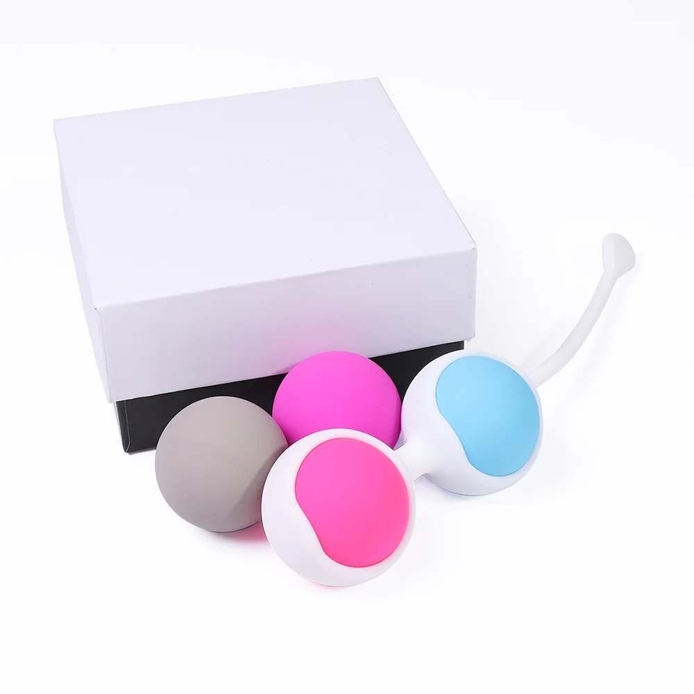 4 ball box Вагинальный умный шарик влагалище плотный тренажер Женский вагинальный термоусадочный гантель для тренировок умный мяч гантели Массаж для женщин - Цвет: 4 ball box