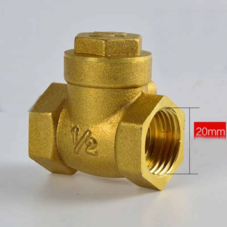 DN15 G1/2 &quotBSPP внутренняя резьба латунный поворотный обратный клапан односторонний