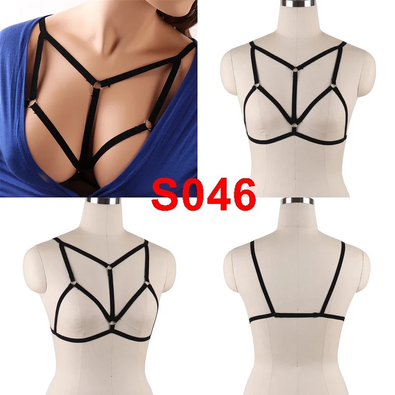 Средства ухода за кожей жгут клетка Бюстгальтер Strappy Растениеводство Топы корректирующие выдалбливают нагрудный ремень пикантные черные