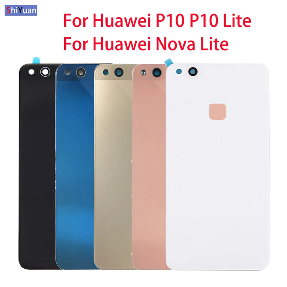 Задний корпус для Huawei P10 P10Lite Задняя стеклянная крышка батарейного отсека задняя