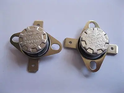 

5 pcs Temperature Switch Thermostat 35 C N.O. Normal Open KSD301
