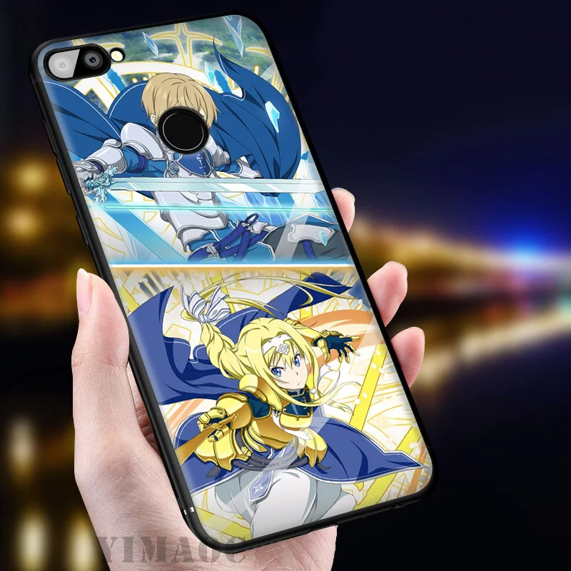Мягкий чехол Sword Art Online Alicization для huawei mate 20 10 P30 P20 Pro P10 P9 P Smart Z 2019 &amp Nova 3 3i Lite |