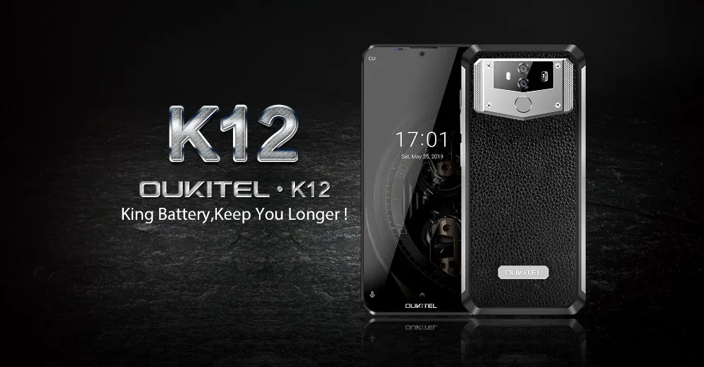 OUKITEL K12 4G Смартфон Android 9,0 пирог MT6765 Восьмиядерный 6 ГБ+ 64 ГБ 16MP 6," 10000 мА/ч, ближняя бесконтактная связь(NFC) 5 V/6A быстрое зарядное устройство для мобильного телефона