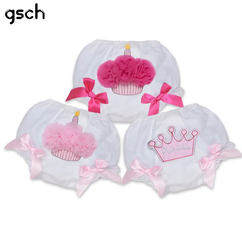 GSCH детские шаровары с оборками кекс трусы для девочек из ПП многослойные