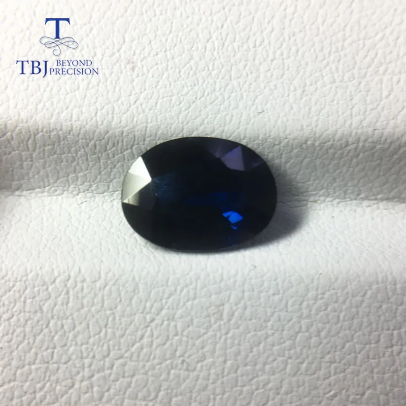 TBJ натуральный нагреваемый Африканский синий сапфир Овальный 7 7*10 4 мм ard 2.88ct