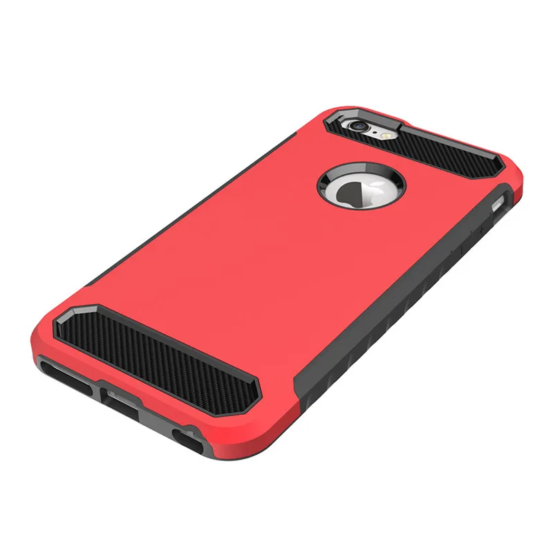 Мягкий чехол из углеродного волокна для iPhone 7 8 6 Plus x xr xs max противоударный ТПУ