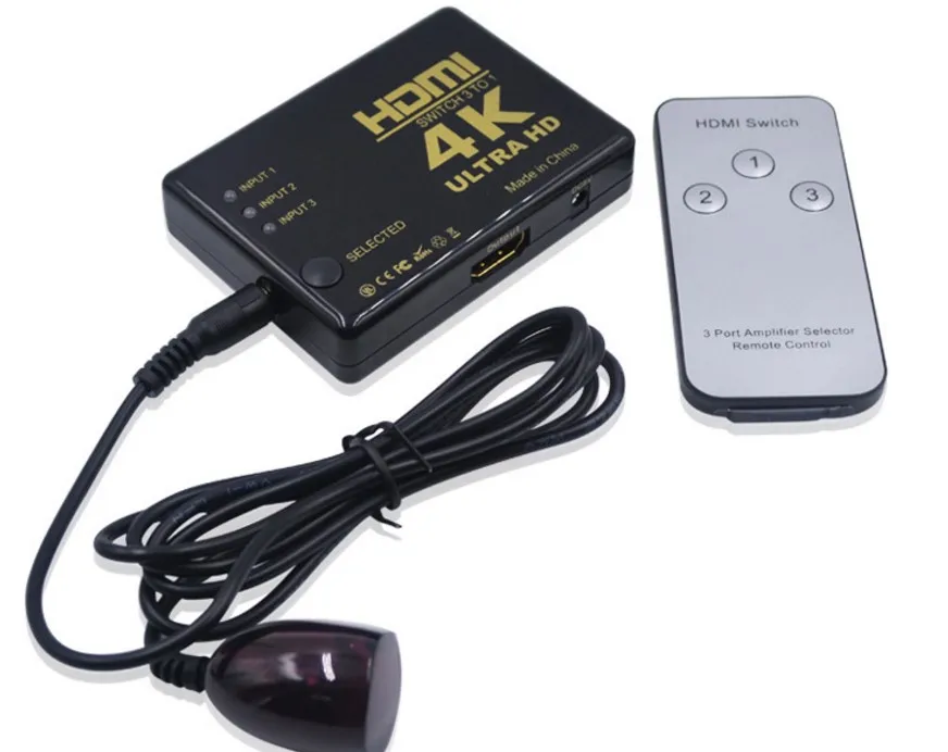 Разветвитель HDMI Hub переключатель телевизора 4K * 2K 3 в 1 Ultra HD для HDTV ПК PS3 DVD |