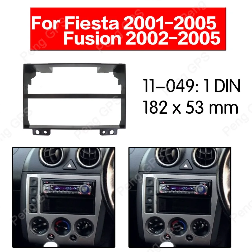 1 din Автомобильная Радио Стерео установка фасции для FORD Fiesta 2001 2005 Fusion 2002 Fascias Mount Facia