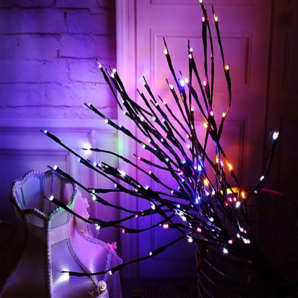 Multicolor Artificial Branches 20 LED Fairy Lamp String Lights Home Party Wedding Decor Fashion - Испускаемый цвет: Multicolor