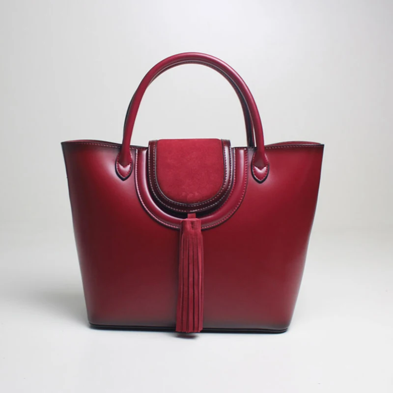 Женская большая сумка из натуральной кожи 2018 кожа простая женская емкость