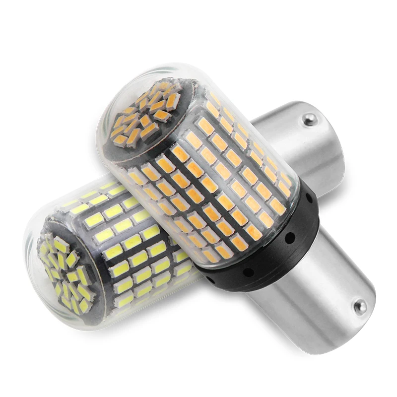 Комплект из 2 предметов 1156 светодиодный Canbus BA15S P21W S25 144 4014 чипы 6000 К белого