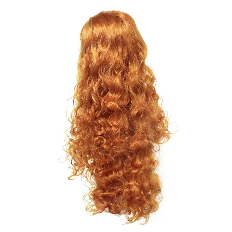 Merida Wig VOGUEON/парик для девочек, детское платье принцессы, наряд для фотосессии, Эльза, Анна, Аврора, Белль, Русалка, жасмин, Рапунцель, Моана, коса для волос - Цвет: Merida Wig
