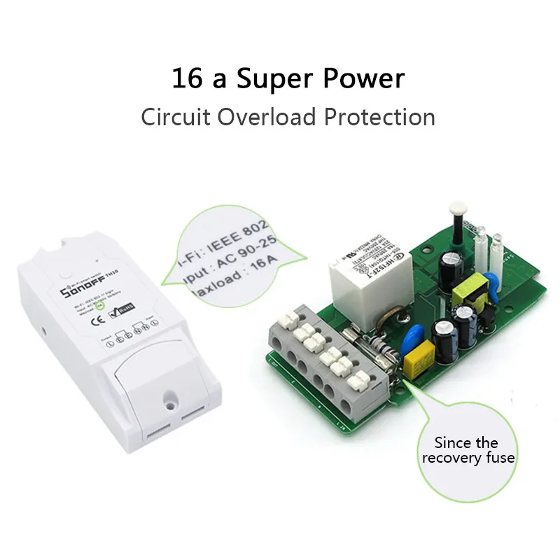 ITEAD Sonoff Dual 10A/Pow 16A умный WiFi беспроводной переключатель домашней автоматизации с