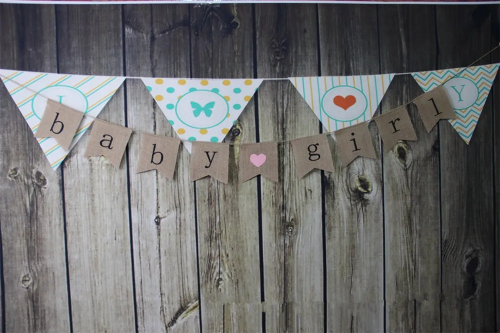 Винтажный банер для маленьких девочек Праздничная Гирлянда дня рождения бандаж