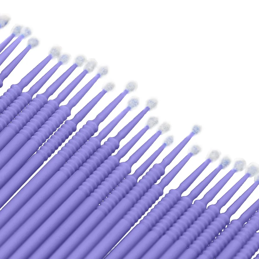 purple Eyewin для ресницы человека Расширение ресницы аксессуары набор одноразовые щетки чистящие накладные ресницы - Цвет: purple