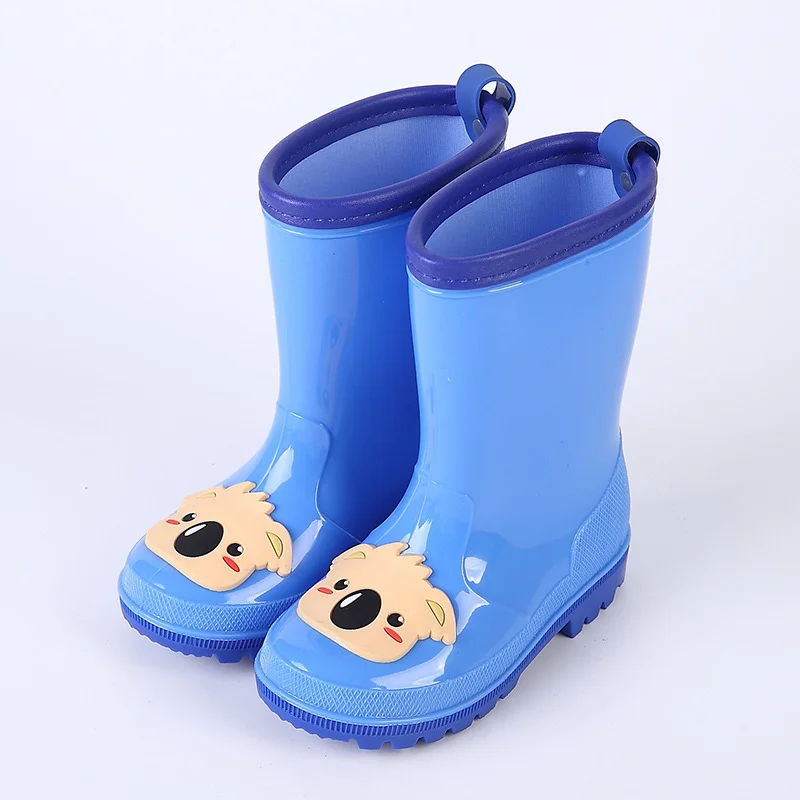 Children's Rain Boots Cartoon Three-dimensional Pattern PVC Waterproof Non-slip Student Shoes Kids |