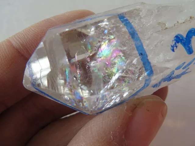 AAA супер прозрачный кварцевый кристалл алмаз херкимера с большими радужными