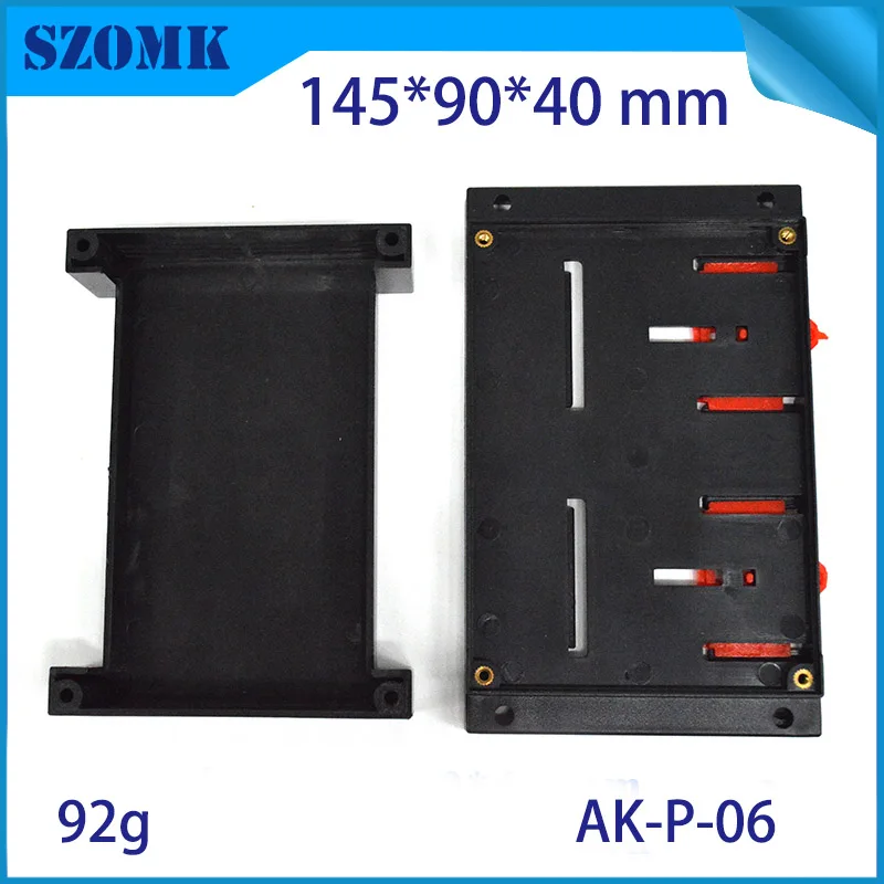 1 шт., электроника, корпуса на din-рейку, коробка управления на din-рейку для pcb, din-риальный корпус, diy коробка 145*90*40 мм, промышленная коробка PLCC