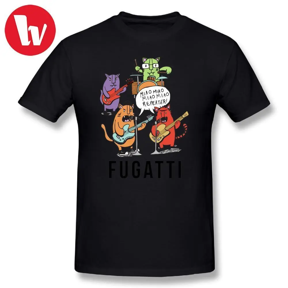 Футболки Fugazi футболка уличная одежда с мультяшным принтом фугатти забавная