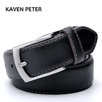 fashion man belt cowhide leather belts for men brand strap male pin buckle casual mens leather belts for jeans for man