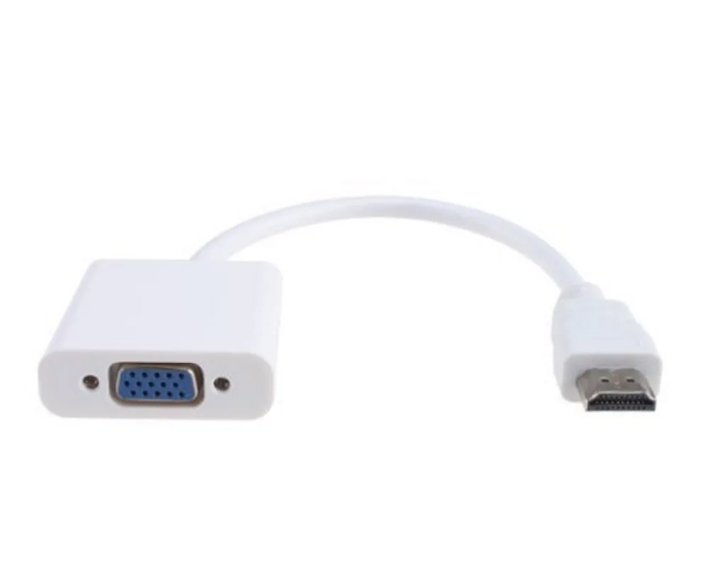 

100pcs/lot HDMI-compatible To VGA Cable Adapter,HDMI To VGA Converter Male To Female With Built-in Chipset and up to 1080p