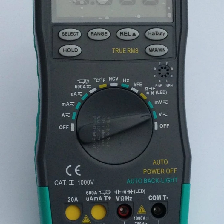 Клещи стабильный ЖК-дисплей HoldPeak HP-890CN Цифровой мультиметр DCAC измеритель