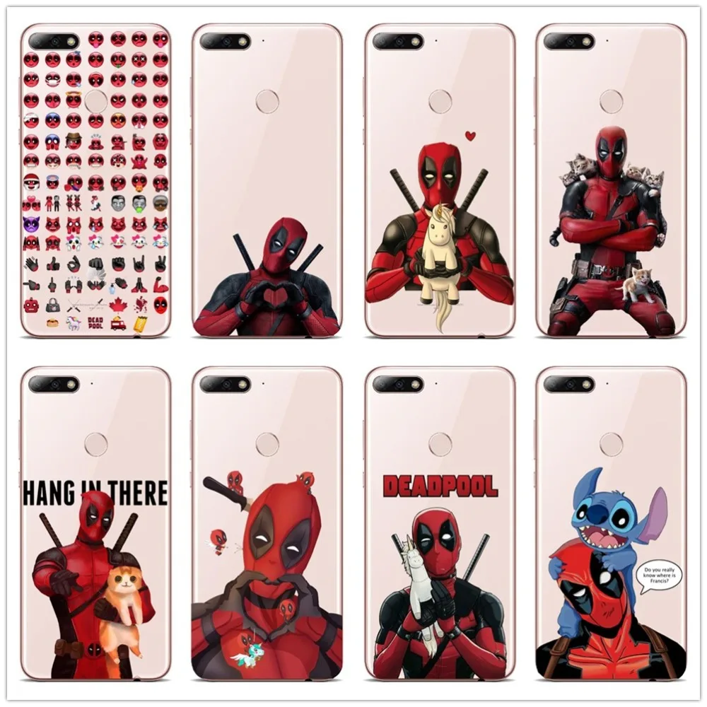 Marvel Дэдпул езда телефон с единорогом чехол для P8 LITE 2017 P9 P10 P20L P20Plus Мягкий ТПУ |